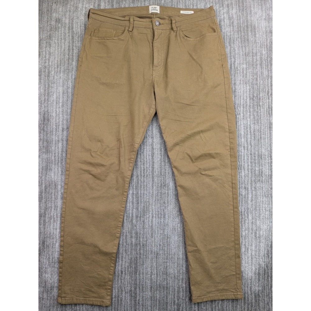 Flint and Tinder 365 Pants Men's 36x30 Khaki Straight Fit Stretch Chino Gorpcore